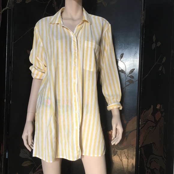 Aerie Striped Button Up Shirt NWT - Picture 3 of 15